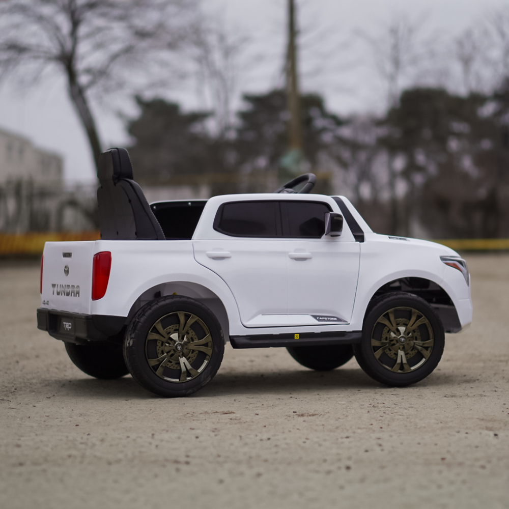 Masinuta electrica, Toyota Tundra I-max Force, 12V 80W, premium, alba [9]