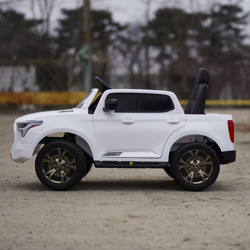 Masinuta electrica, Toyota Tundra I-max Force, 12V 80W, premium, alba [5]