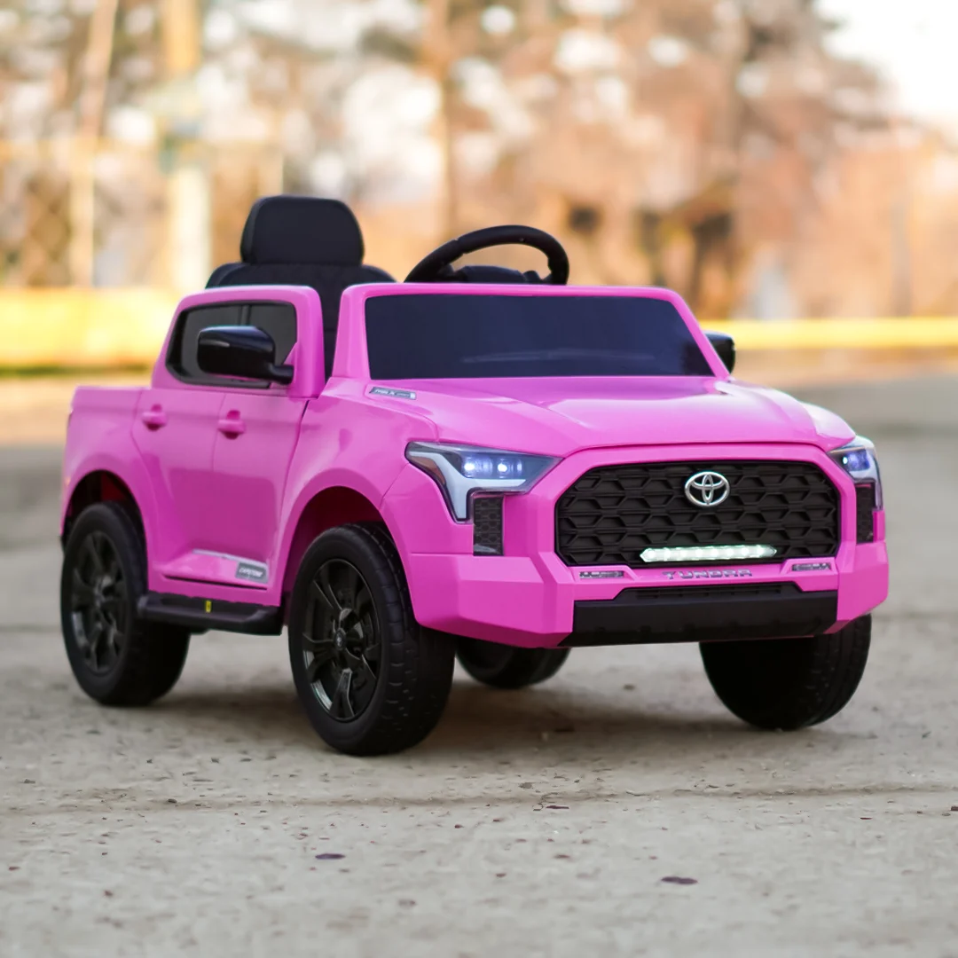 Toyota Tundra I-Max Force 12V 80W Electric Ride-On Car for Kids, Premium Edition, pink [15]