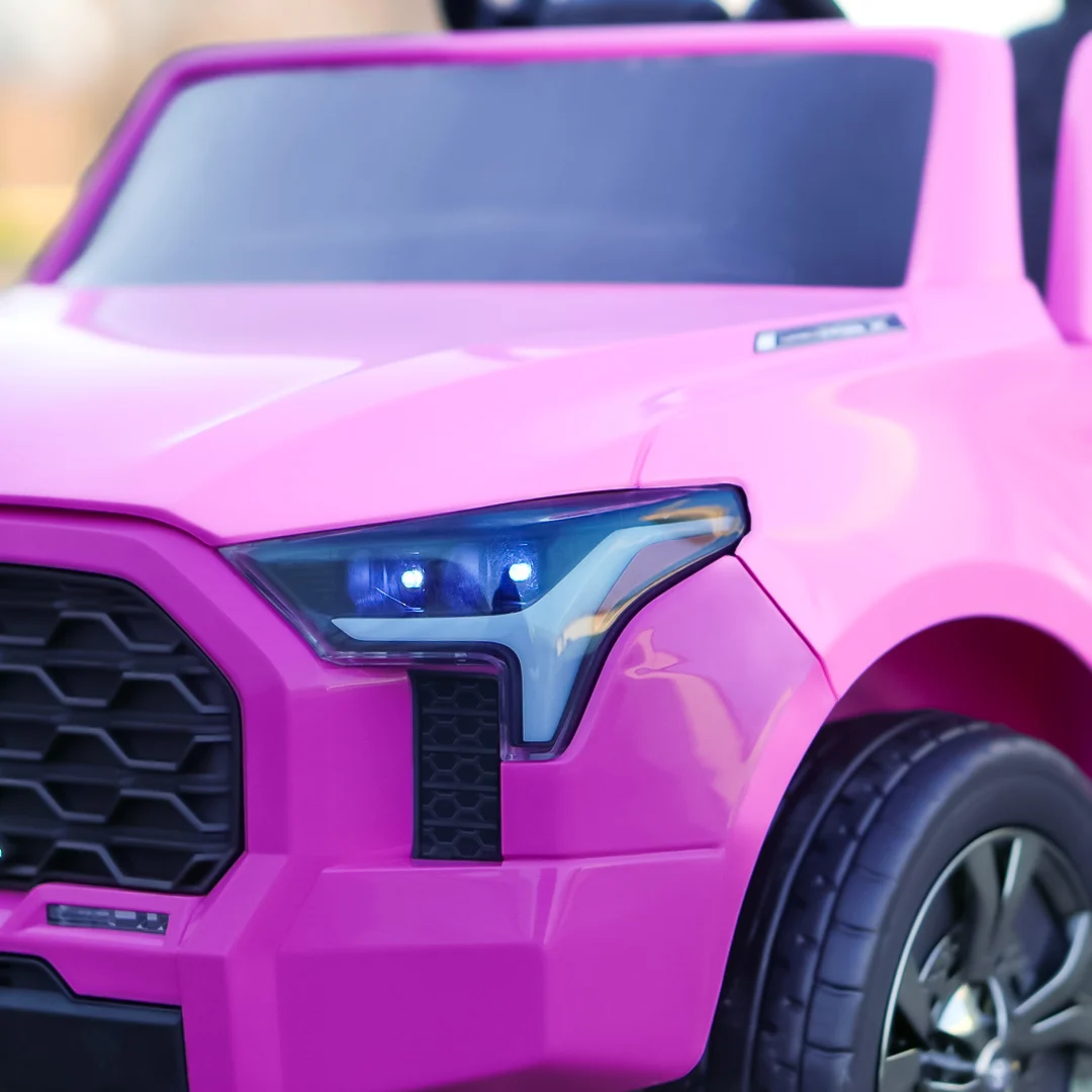 Toyota Tundra I-Max Force 12V 80W Electric Ride-On Car for Kids, Premium Edition, pink [7]