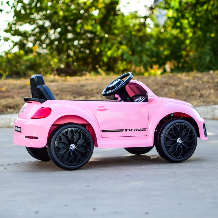 Electric ride-on car VW Beetle Dune 60W 12V, swing function, bluetooth, pink [11]