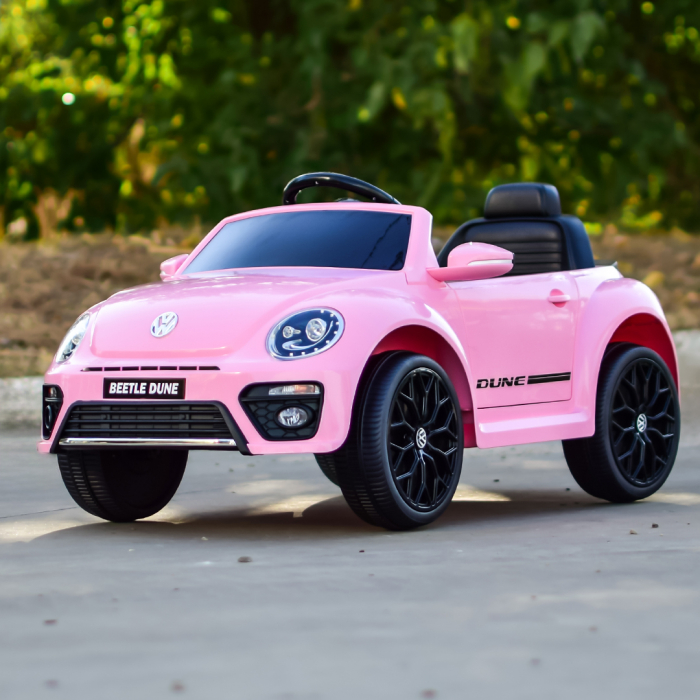 Electric ride-on car VW Beetle Dune 60W 12V, swing function, bluetooth, pink [5]