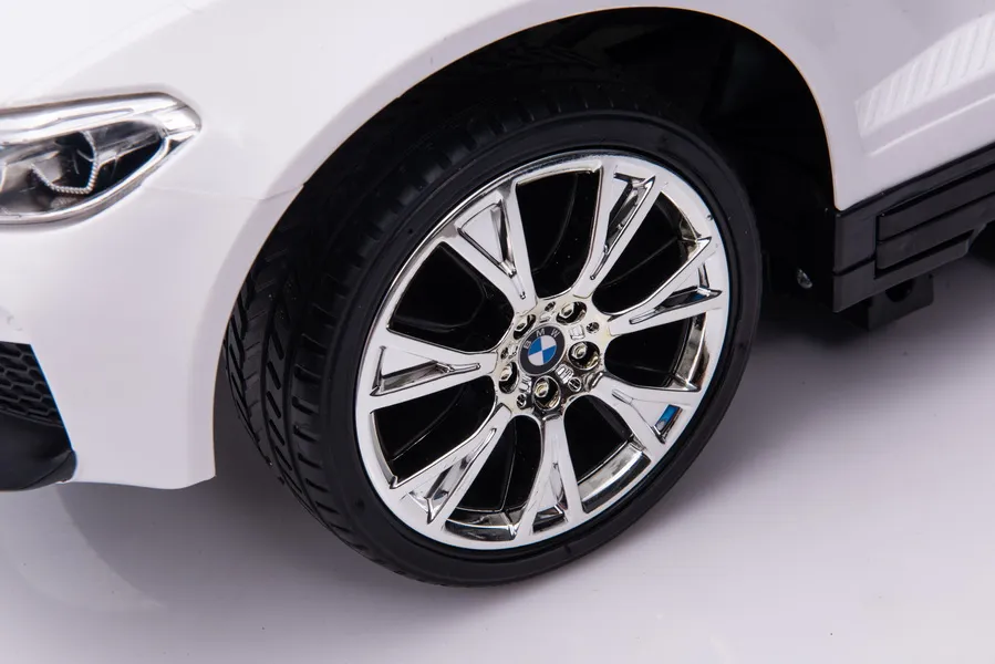 Licensed BMW children's ride on car with handle, 2 in 1, premium equiped, white [12]