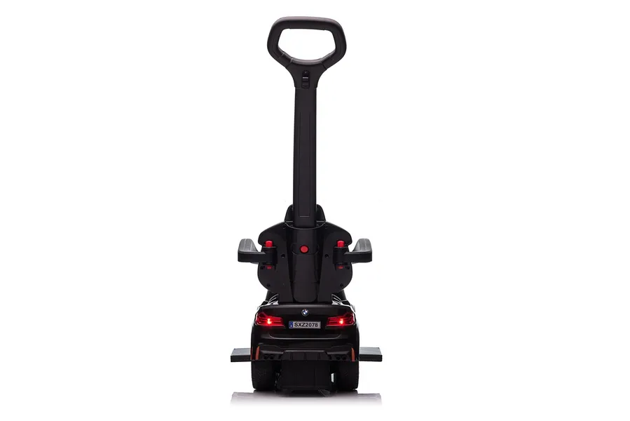 Masinuta pentru copii cu maner, 2 in 1, pentru copii, BMW, premium, neagra [13]
