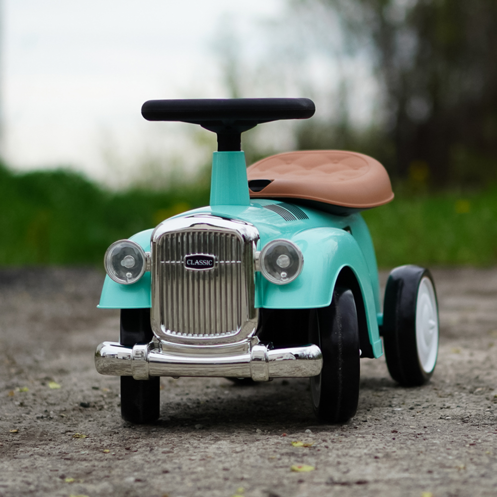 Ride-on car for children, precursory Retro Baby Car, EVA wheels, green [4]
