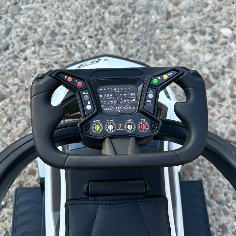 Masinuta si premergator pentru copii, 2 in 1, Lamborghini Essenza SCV12, alba [14]