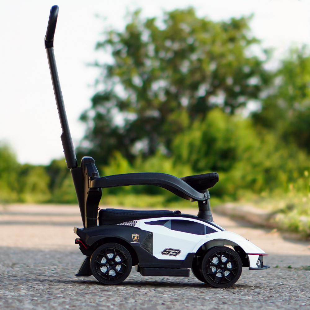 Masinuta si premergator pentru copii, 2 in 1, Lamborghini Essenza SCV12, alba [8]