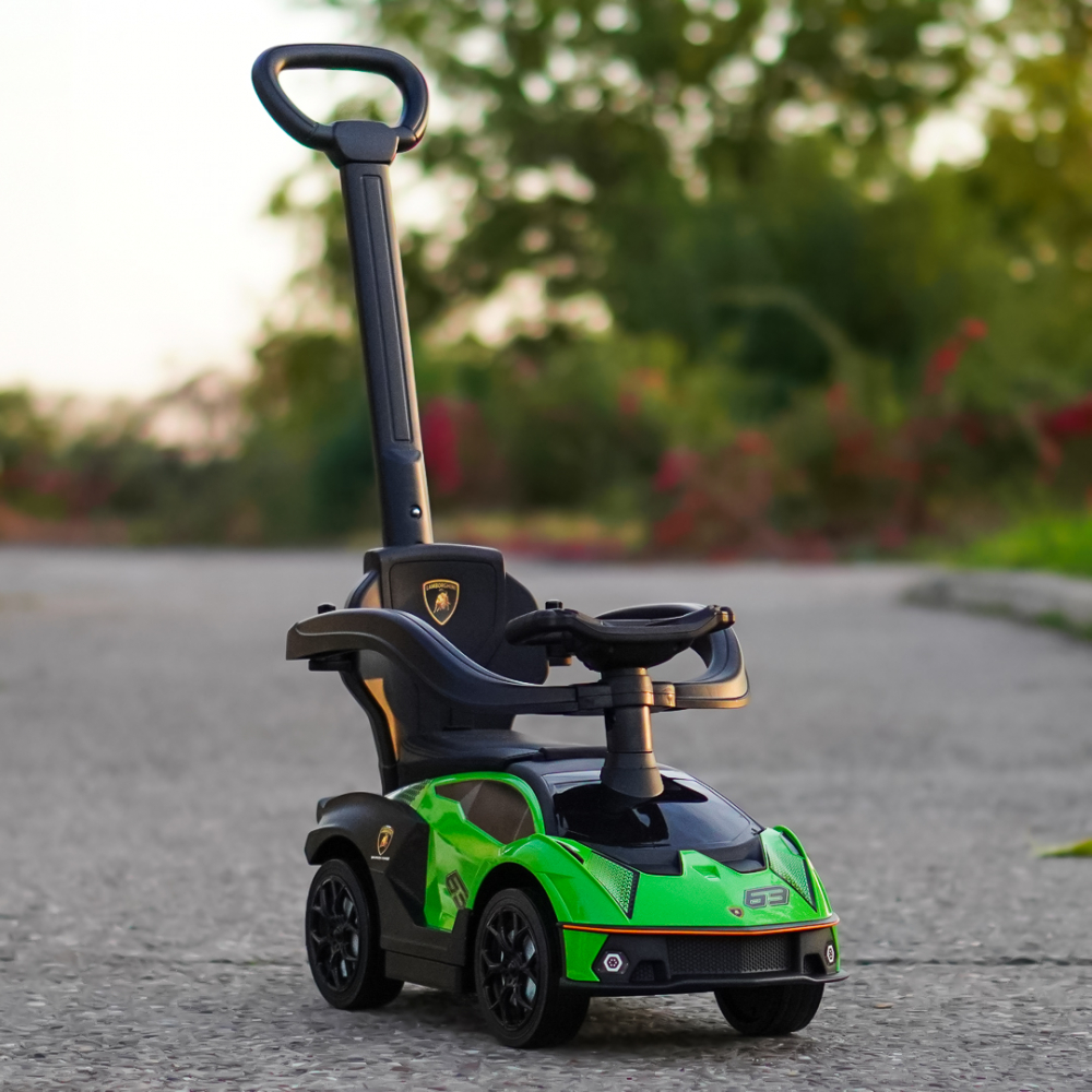 Ride-on car and precursory for children 2 in 1, Lamborghini Essenza SCV12, green [3]