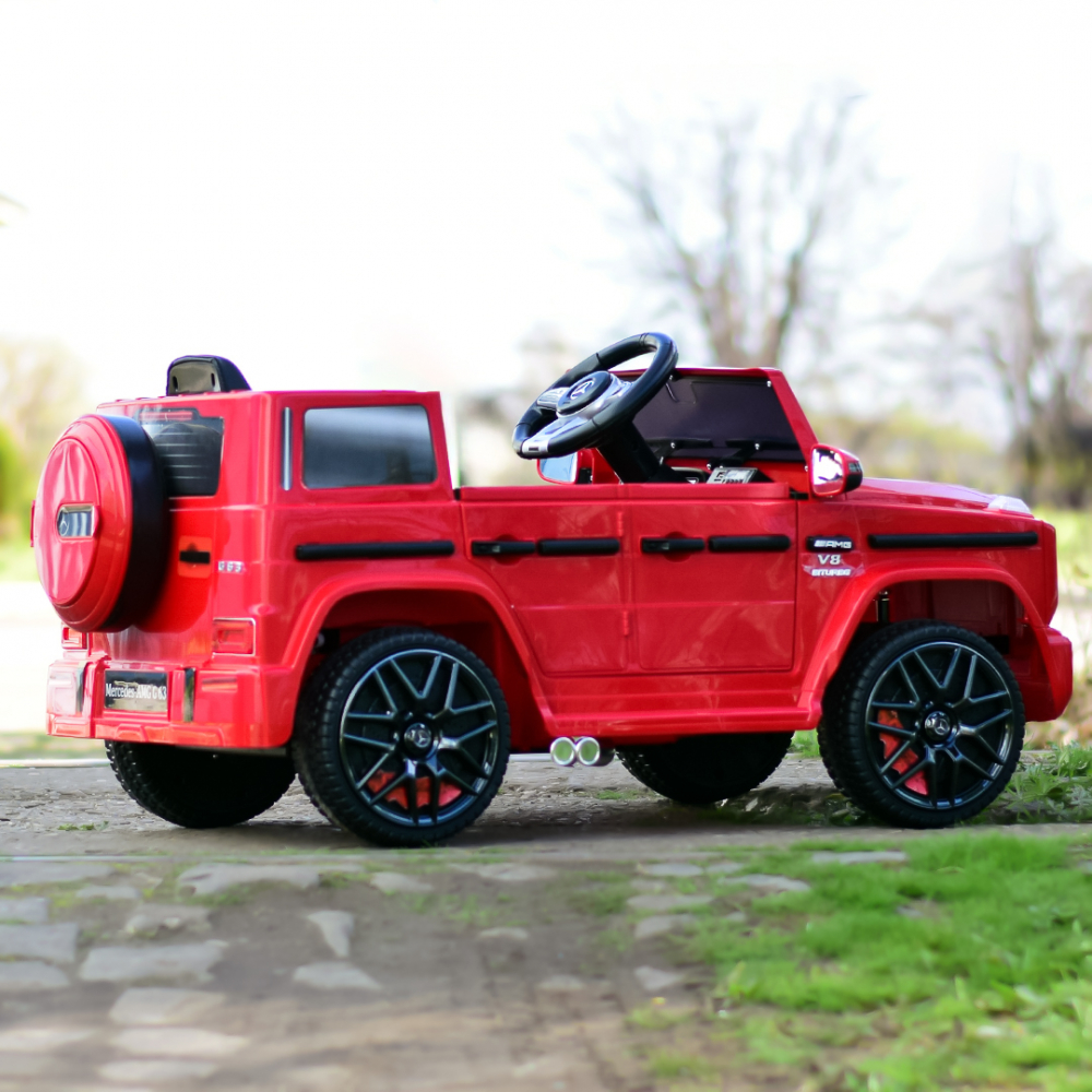 Mercedes G63 AMG, electric car for children, 70W 12V, premium, red [7]