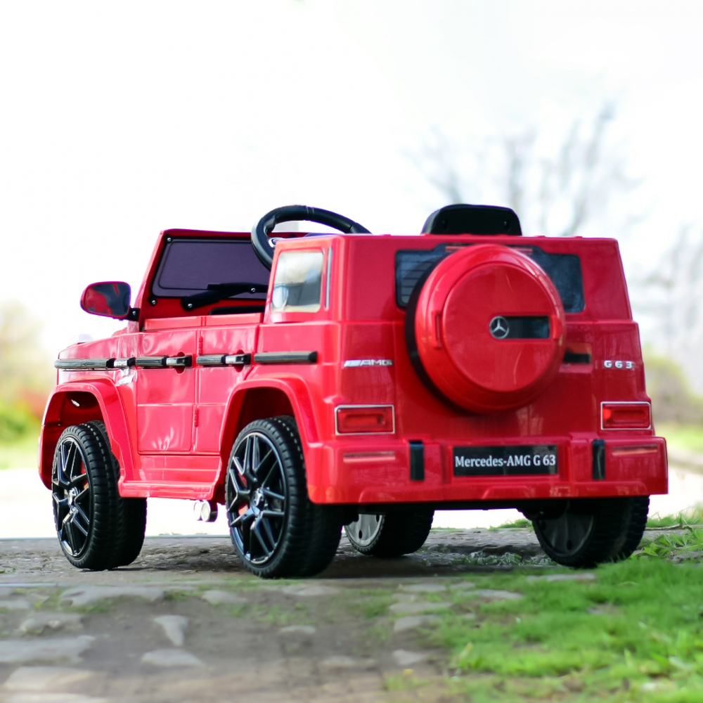 Mercedes G63 AMG, electric car for children, 70W 12V, premium, red [9]