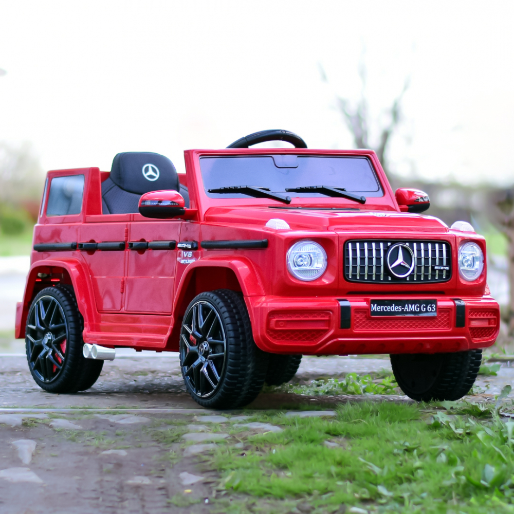 Mercedes G63 AMG, electric car for children, 70W 12V, premium, red [4]