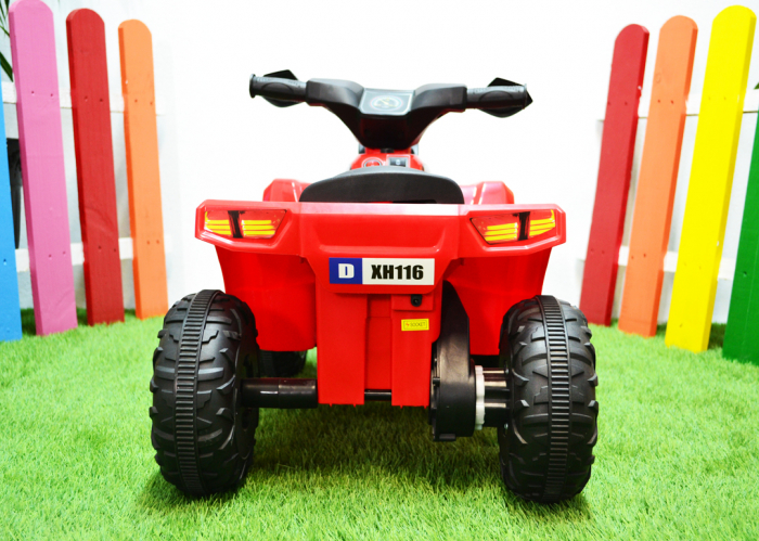 Electric Ride-On Mini ATV for children Kinderauto BJ116, 35W, standard equipped, red [5]