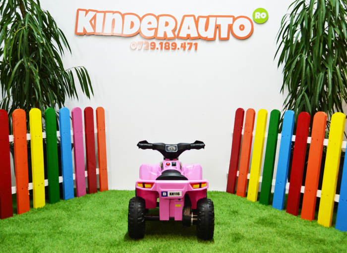 Electric Ride-On Mini ATV for children BJ116, 35W, standard equipped, pink [11]
