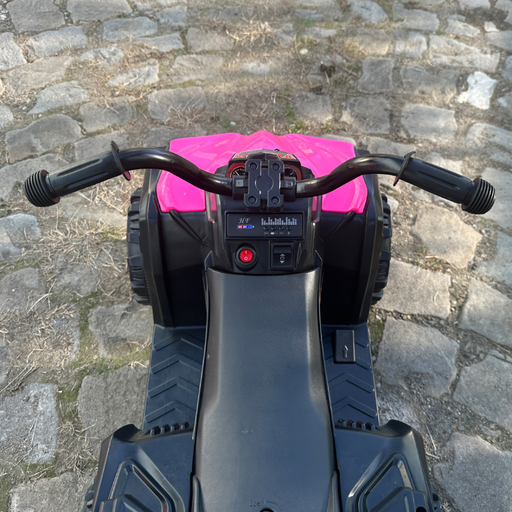 Mini electric ride on quad for children, Glory 25W 6V, pink [11]