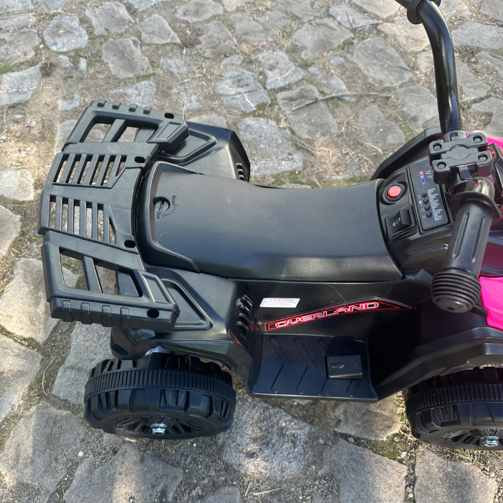 Mini electric ride on quad for children, Glory 25W 6V, pink [12]