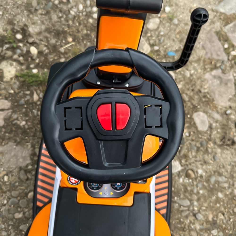 Mini excavator pentru copii, BJXZ216 cu incarcator manual, portocaliu [11]