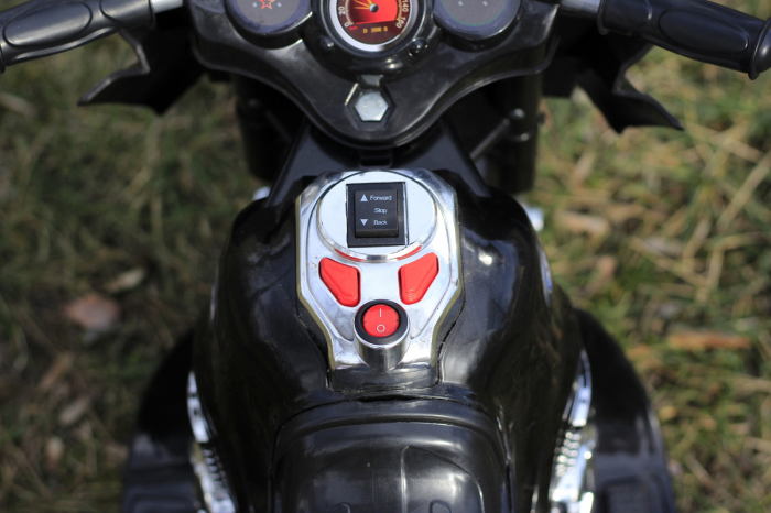 Mini Motocicleta electrica C051, 35W, cu 3 roti, standard, neagra [7]