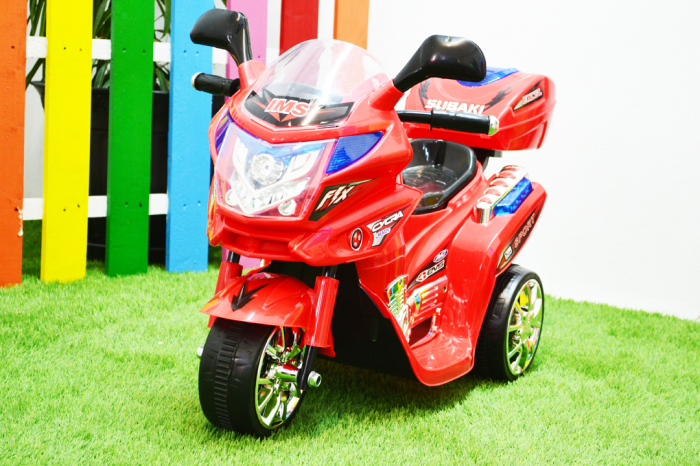 Electric Ride-on mini motorcycle for children Kinderauto C051, 35W, 3 wheels, standard, red [8]