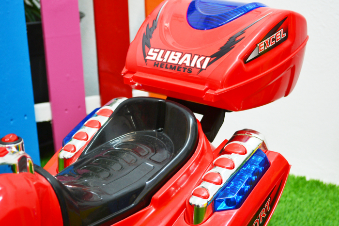 Electric Ride-on mini motorcycle for children Kinderauto C051, 35W, 3 wheels, standard, red [9]