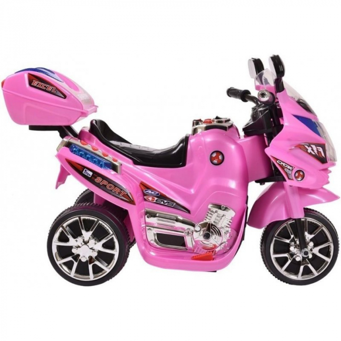 Electric Ride-on mini motorcycle for children Kinderauto C051, 35W, 3 wheels, standard, pink [4]