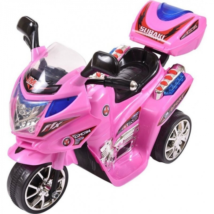 Electric Ride-on mini motorcycle for children Kinderauto C051, 35W, 3 wheels, standard, pink [2]