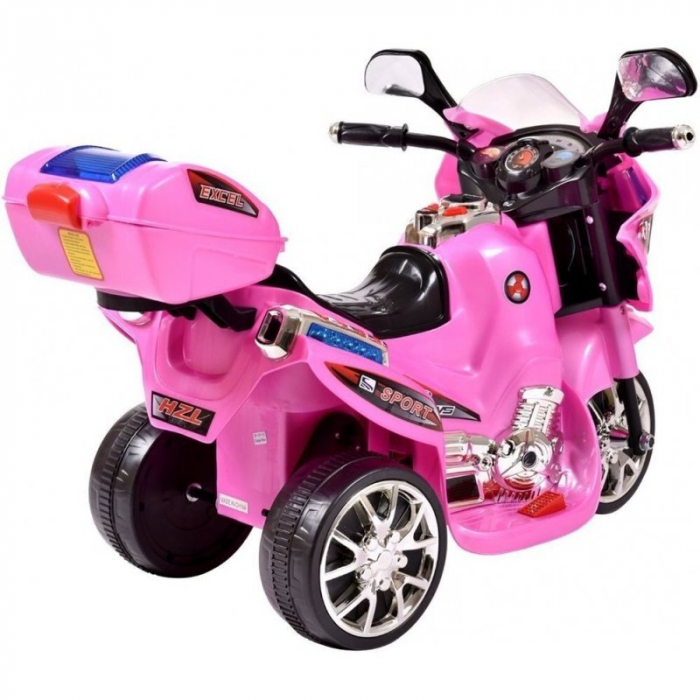 Electric Ride-on mini motorcycle for children Kinderauto C051, 35W, 3 wheels, standard, pink [5]