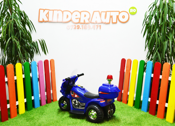Mini Motocicleta electrica cu 3 roti BJQ991, echipare STANDARD, albastra [8]
