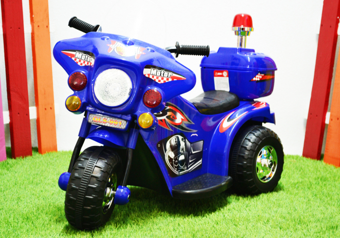 Mini Motocicleta electrica cu 3 roti BJQ991, echipare STANDARD, albastra [6]
