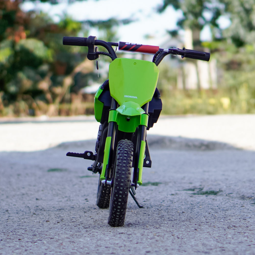 Electric Motorcycle for Kids 5–10 Years – Honda CRF450, 250W, 24V, Inflatable Tires, green [3]