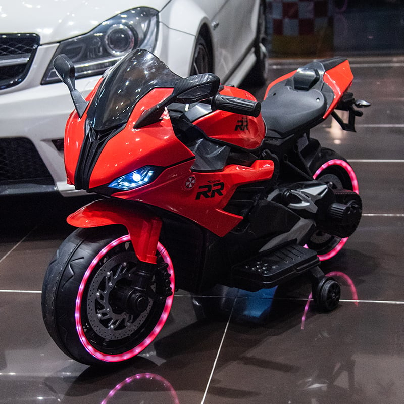 Children's electric motorcycle, B919, bluetooth, 90W, 12V battery, red [17]