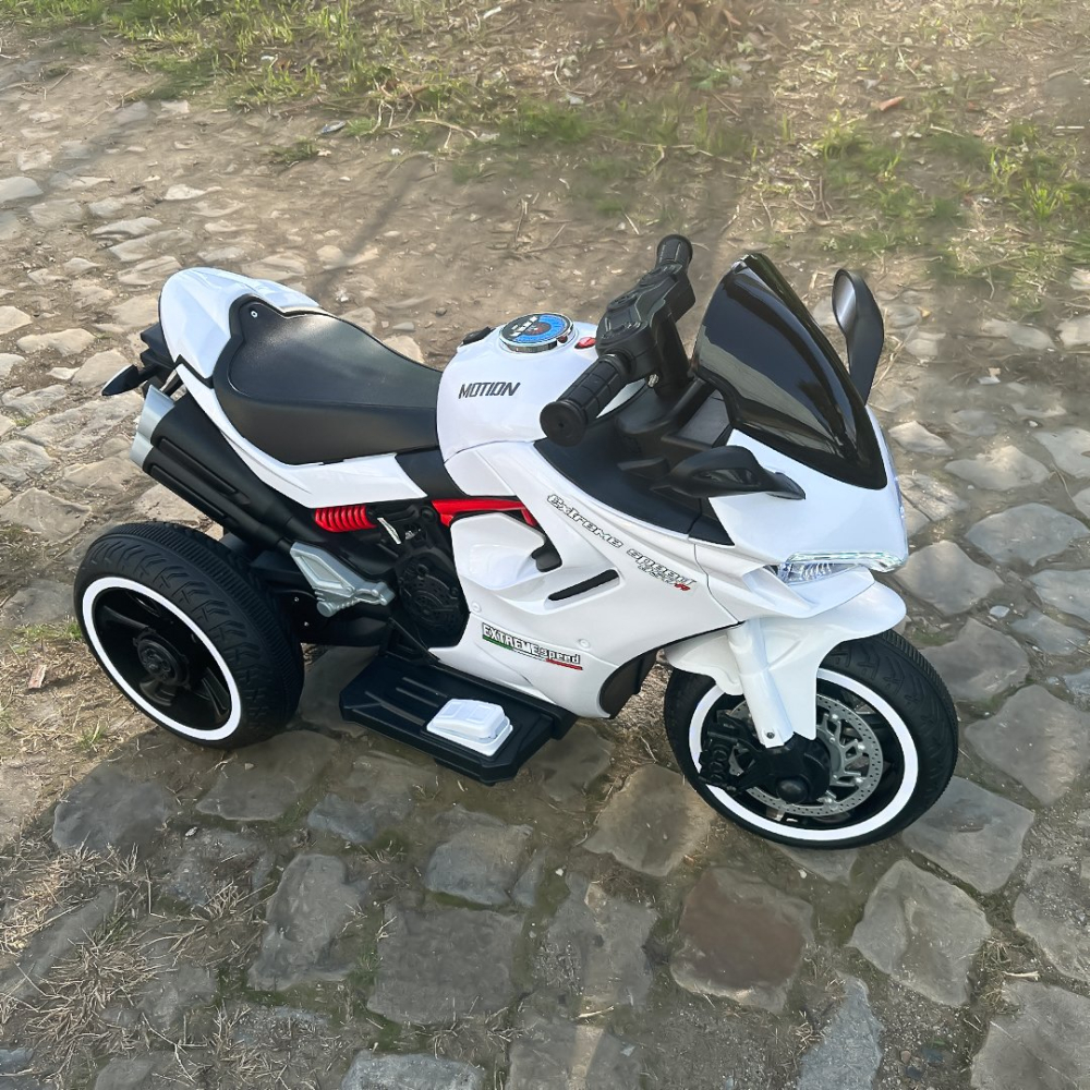 Super Speed 12V Electric Trike for Kids – white [4]