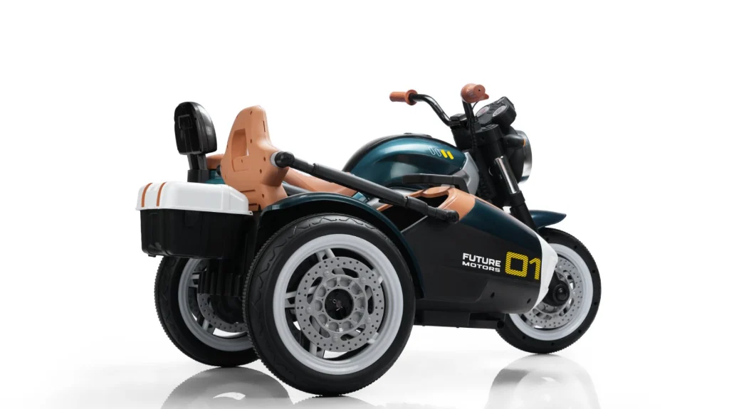 Motocicleta electrica cu atas BJTS0926, 150W, 12V 12Ah, premium, verde [19]