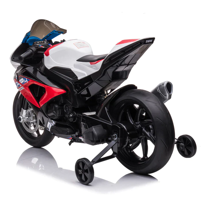 Motocicleta electrica cu licenta BMW HP4, pentru copil 3-9 ani, rosie [25]