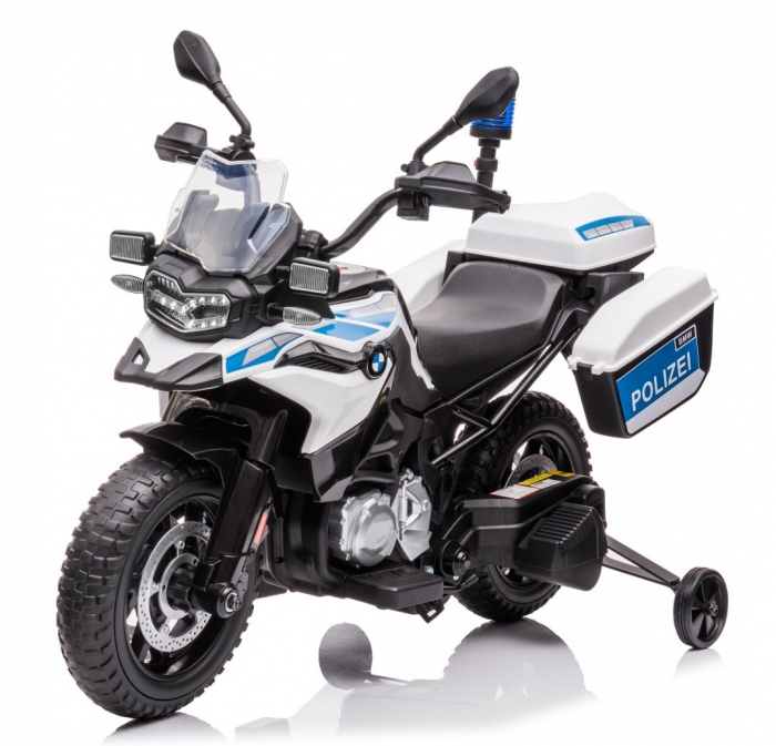 Motocicleta electrica de politie cu licenta BMW F850 GS, 90W 12V, cu roti EVA [1]