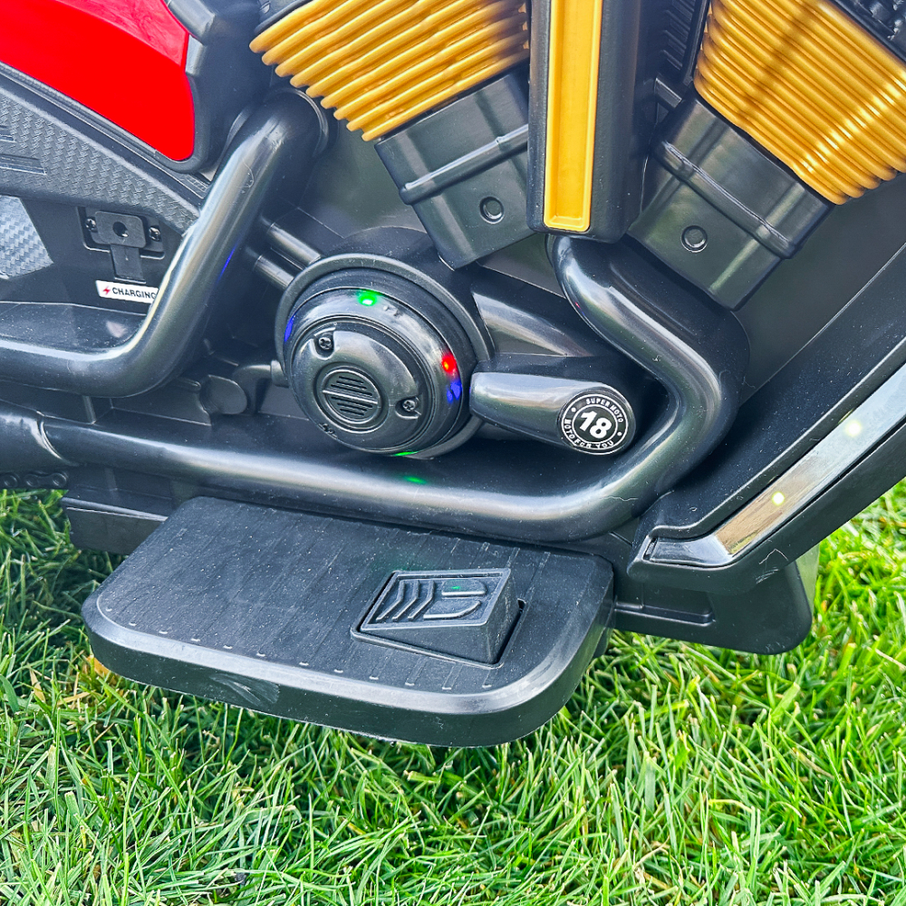 Motocicleta electrica Jocker cu 3 roti, telecomanda inclusa, 70W, echipare, premium, rosie [14]