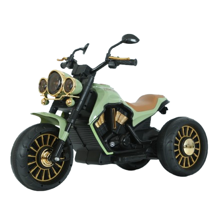 Jocker electric motorcycle with 3 wheels, remote control included, 70W, premium equipment, green [1]