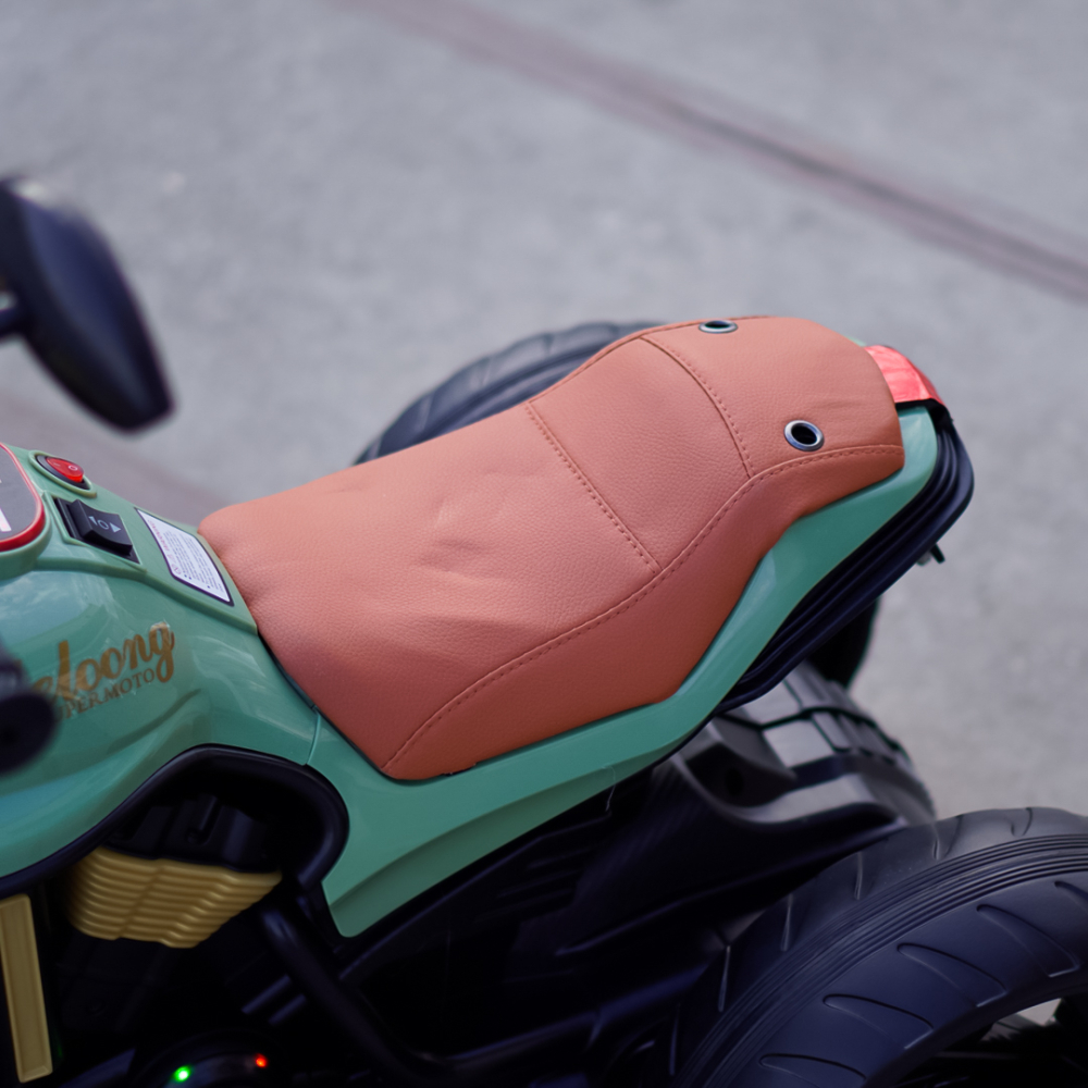 Motocicleta electrica Jocker cu 3 roti, telecomanda inclusa, 70W, echipare, premium, verde [16]