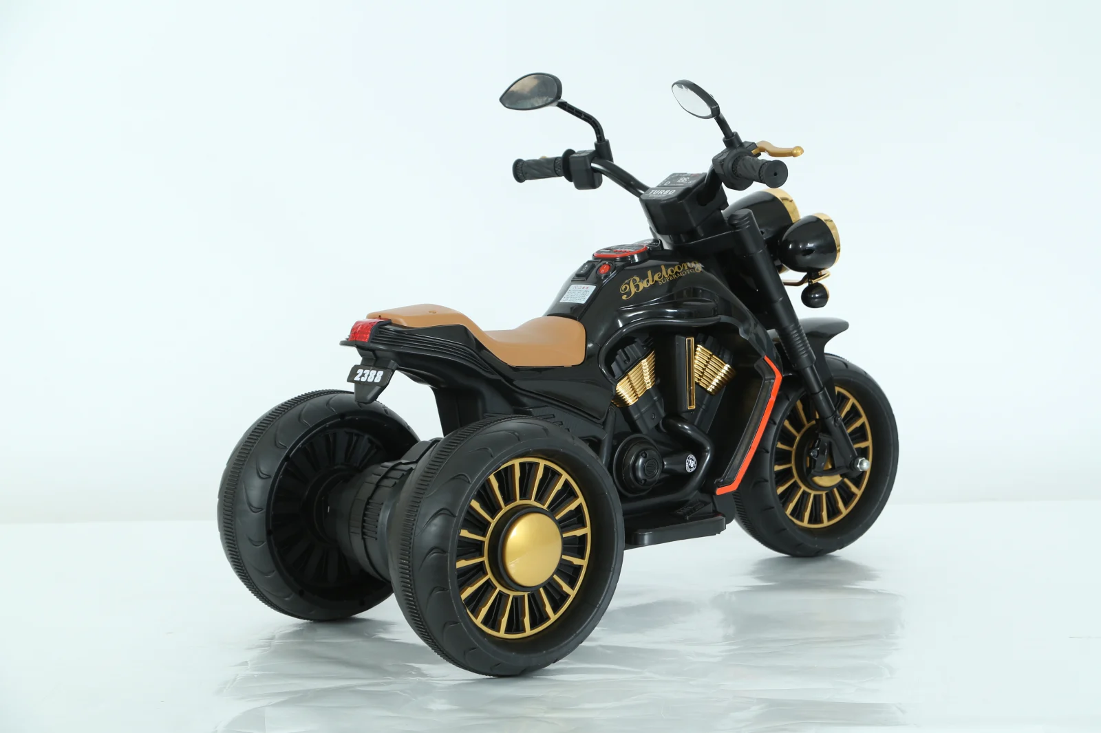 Motocicleta electrica Jocker cu 3 roti, telecomanda inclusa, 70W, echipare, premium, neagra [8]