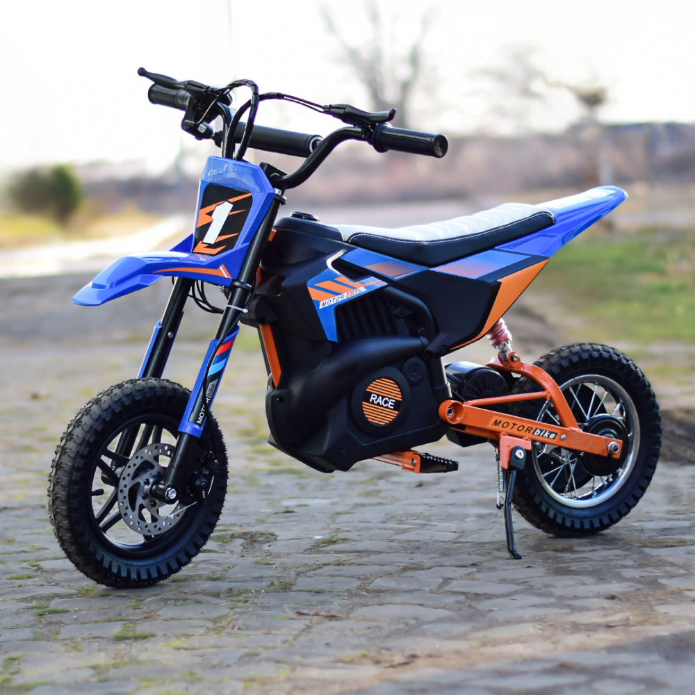 Electric ride-on motorcycle for children 4-9 years, Enduro type, 250W, 24V, blue [3]