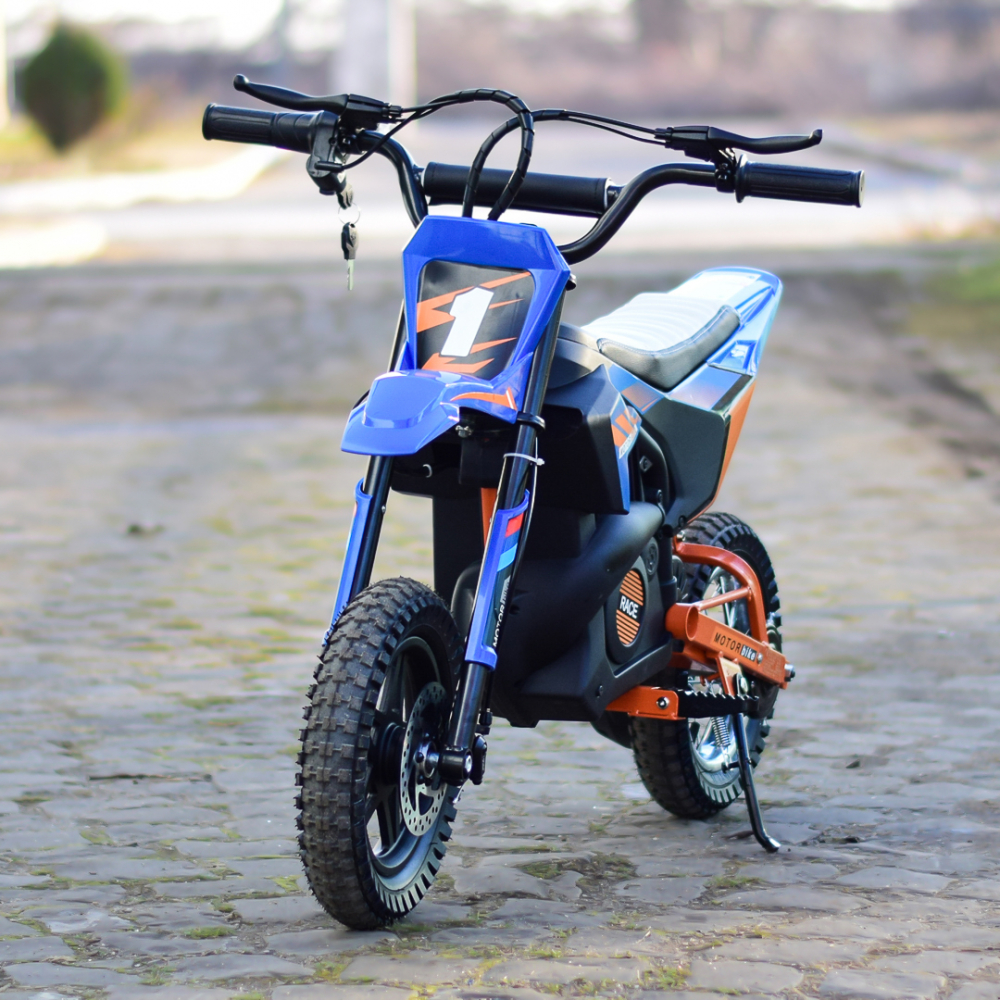 Electric ride-on motorcycle for children 4-9 years, Enduro type, 250W, 24V, blue [10]