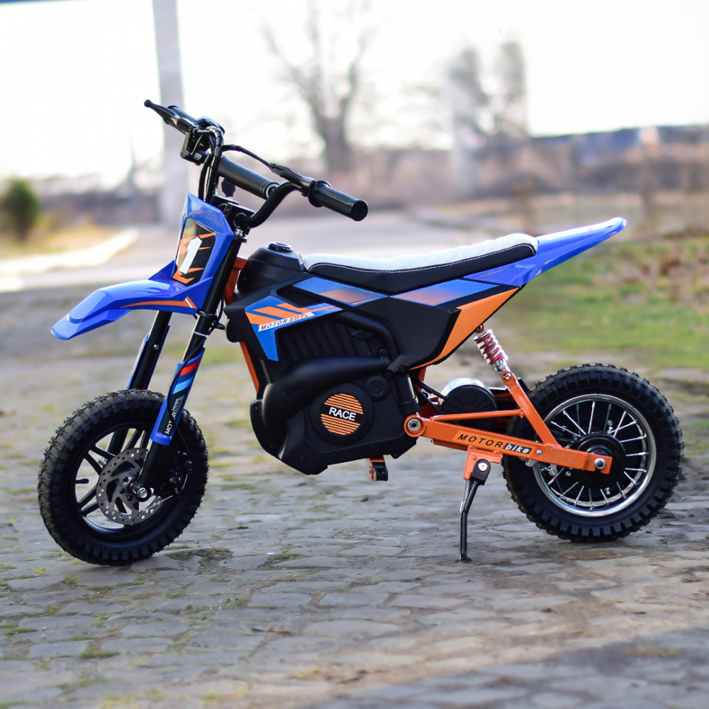 Electric ride-on motorcycle for children 4-9 years, Enduro type, 250W, 24V, blue [4]