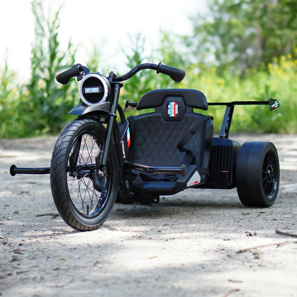 Ride-on motorcycle Drift-Trike, for children 5-12 years, 500W, 24V, 10Ah, black [3]