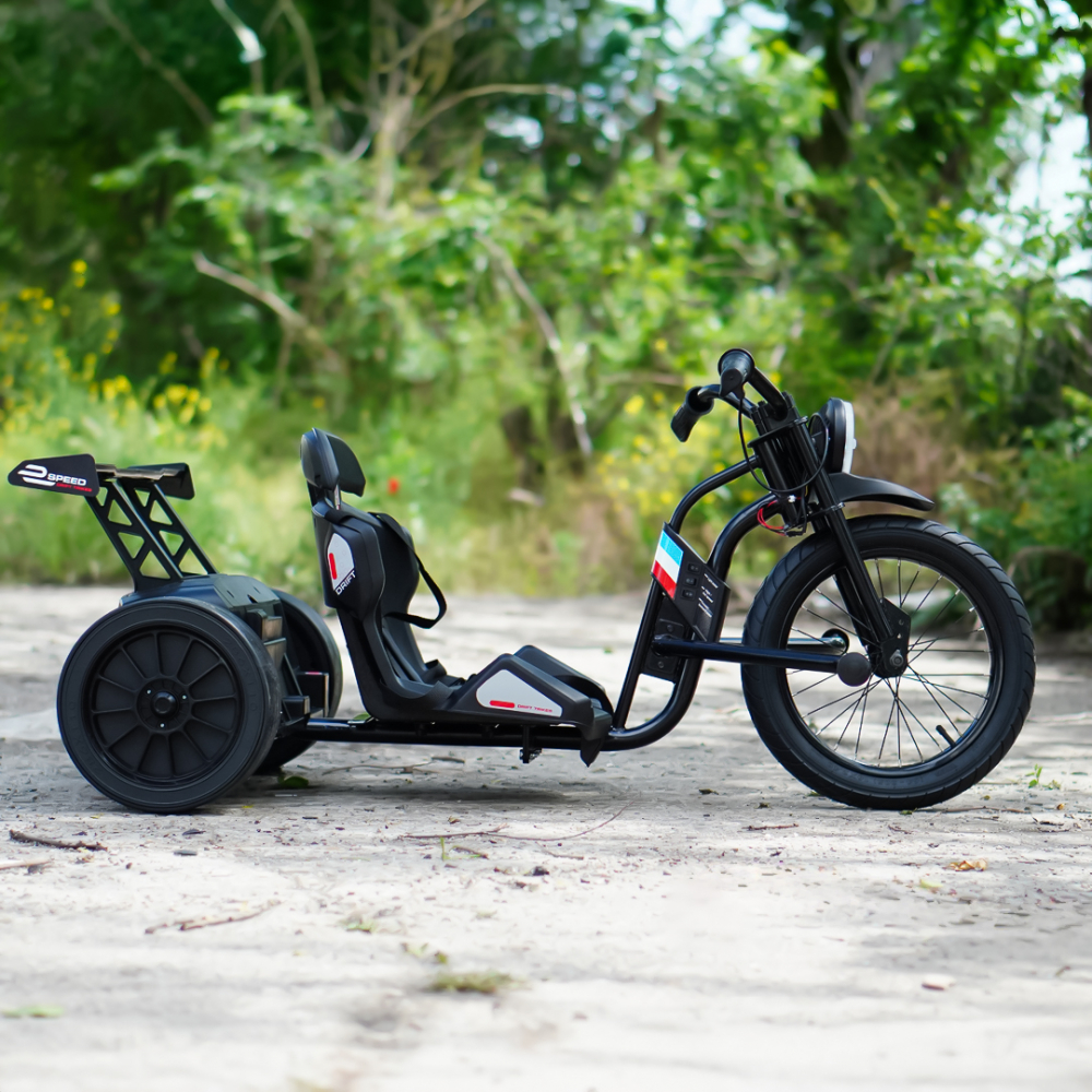 Ride-on motorcycle Drift-Trike, for children 5-12 years, 500W, 24V, 10Ah, black [11]