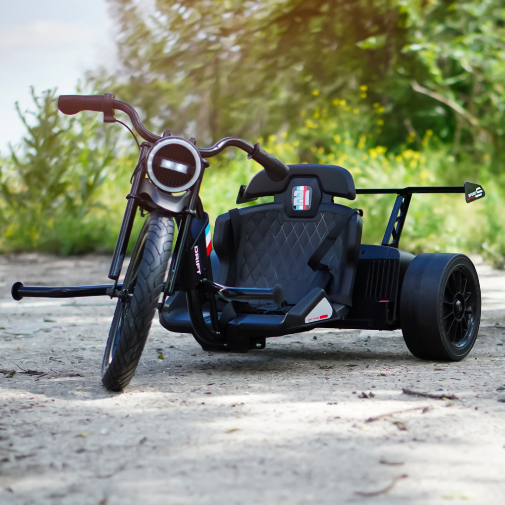 Ride-on motorcycle Drift-Trike, for children 5-12 years, 500W, 24V, 10Ah, black [5]