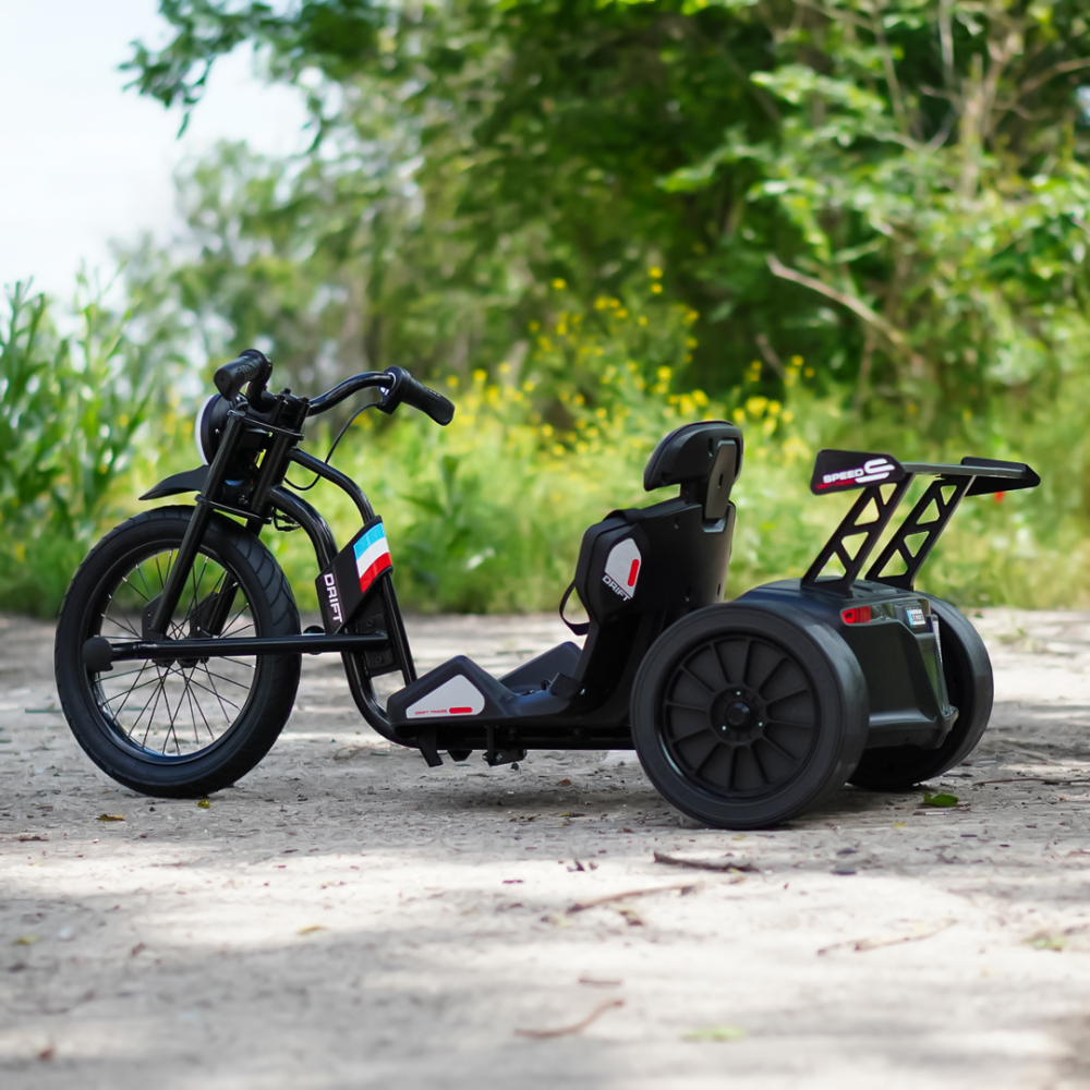 Ride-on motorcycle Drift-Trike, for children 5-12 years, 500W, 24V, 10Ah, black [7]