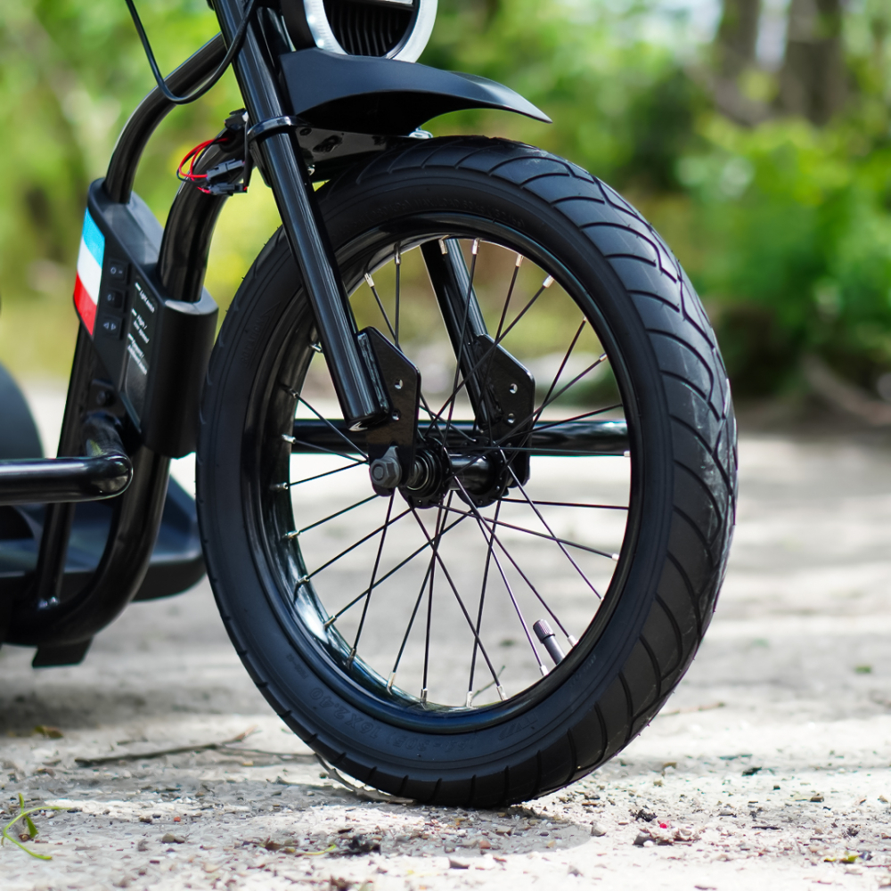 Ride-on motorcycle Drift-Trike, for children 5-12 years, 500W, 24V, 10Ah, black [13]