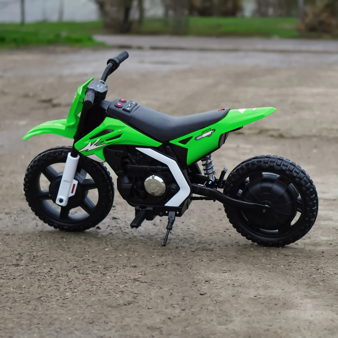 Motocicleta electrica pentru copii, BalanceBike 350W 24V, verde [5]