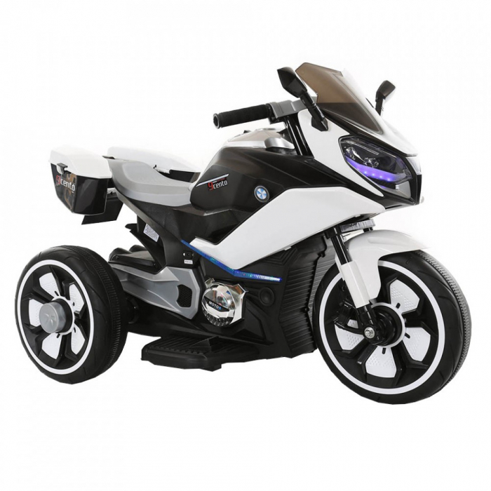 Electric Ride-on motorcycle for children Kinderauto BJ618, 3 wheels, 70W, 6V, standard, white [2]