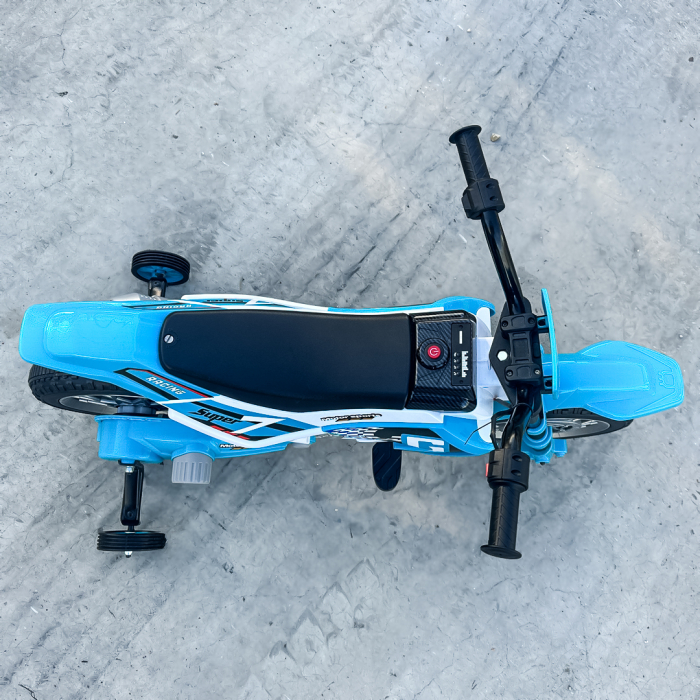 Motocicleta electrica pentru copii BJH022, 70W, 12V, albastru [12]