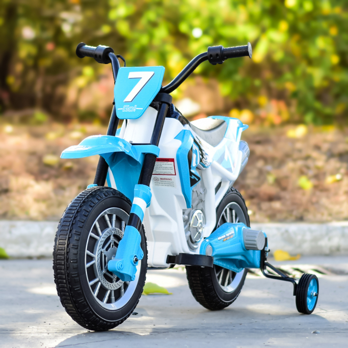 Motocicleta electrica pentru copii BJH022, 70W, 12V, albastru [2]